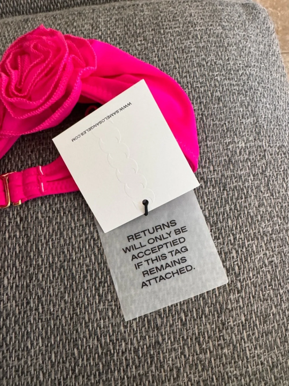 SAME Hot Pink Floral Stretch Headband